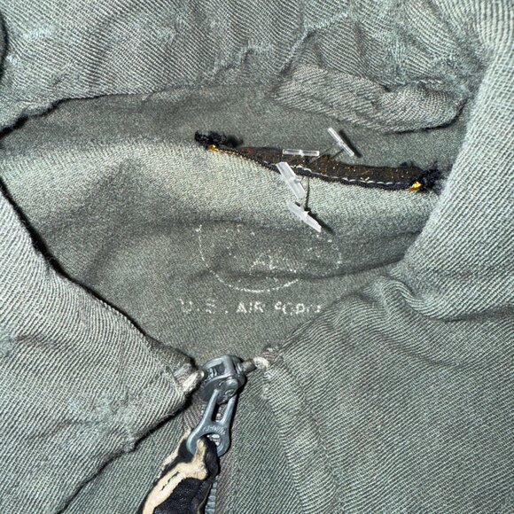 Real USAF Pilot Flight Suit Jumpsuit 70s Vtg CWU-27/P L Reg irlift Vietnam Era - Picture 8 of 12